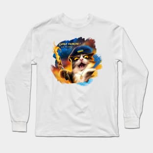 Angry ukrainian cat Long Sleeve T-Shirt